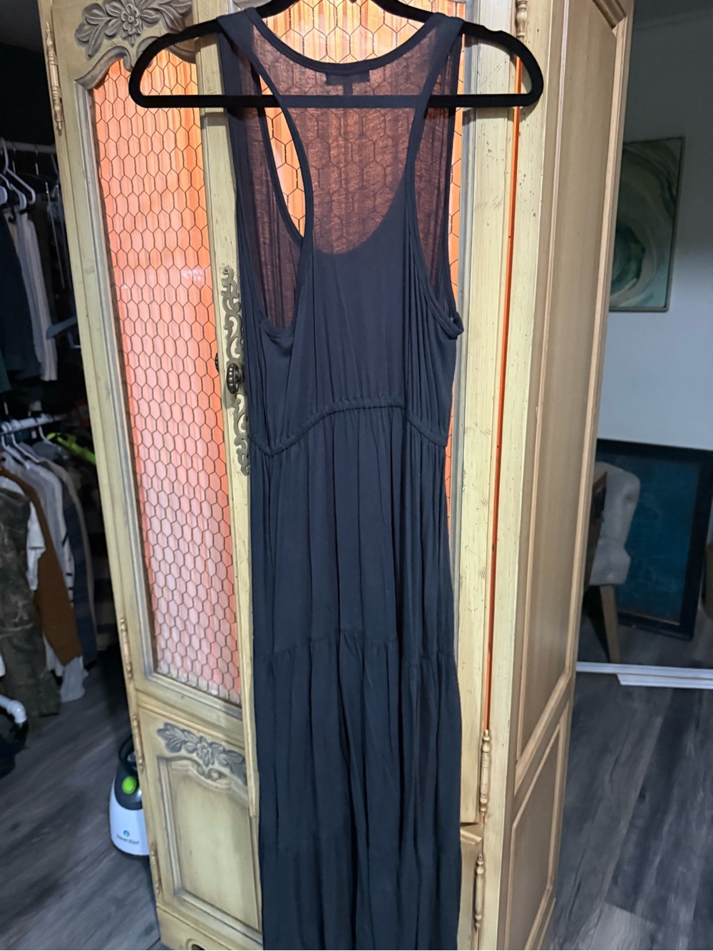 Sundry Black Sleeveless Tiered Maxi Dress - Picture 2 of 3
